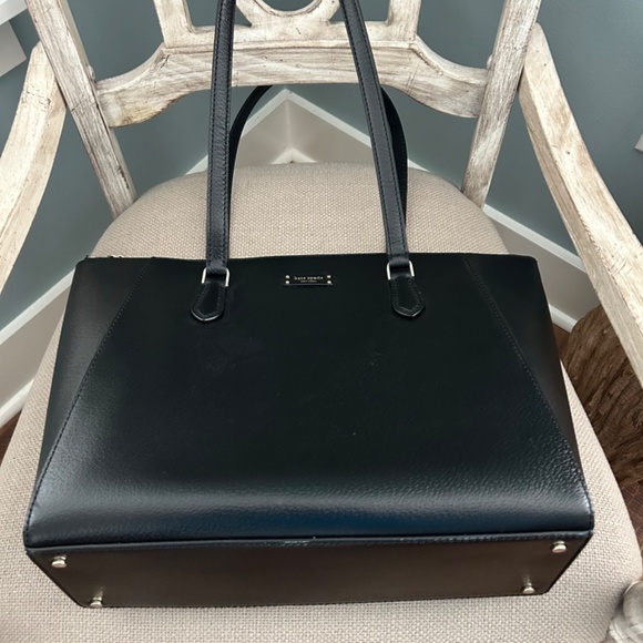 Kate Spade Laptop/Tablet Bag, Black Leather, Excellent Condition, Free Shipping - Picture 3 of 5